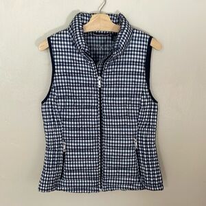 EUC Tommy Hilfiger Gingham Puffy Vest. Medium
